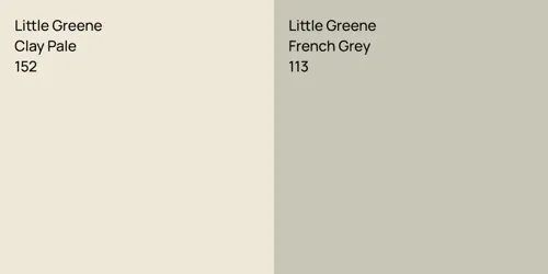 152 Clay Pale vs 113 French Grey