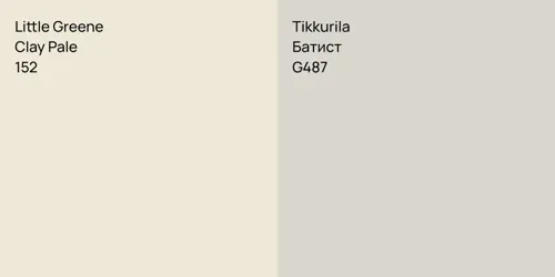 152 Clay Pale vs G487 Батист