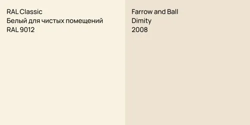 RAL 9012 Белый для чистых помещений vs 2008 Dimity