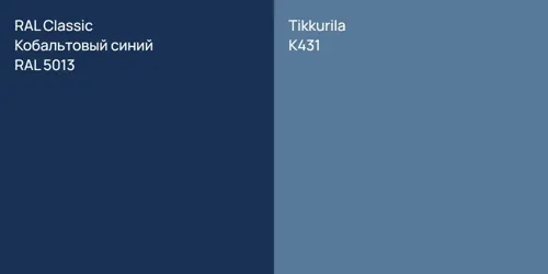 RAL 5013 Кобальтовый синий vs K431 null