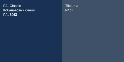 RAL 5013 Кобальтовый синий vs N431 null
