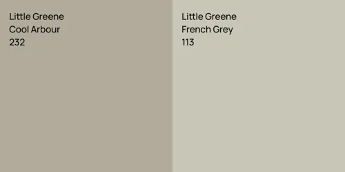232 Cool Arbour vs 113 French Grey
