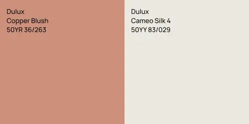 50YR 36/263 Copper Blush vs 50YY 83/029 Cameo Silk 4