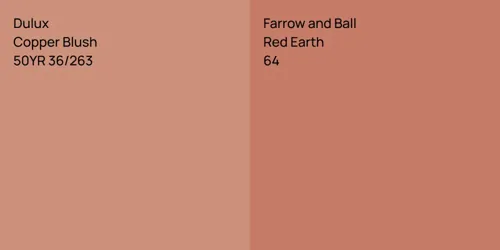 50YR 36/263 Copper Blush vs 64 Red Earth