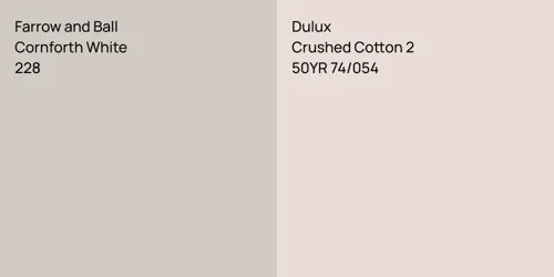 228 Cornforth White vs 50YR 74/054 Crushed Cotton 2