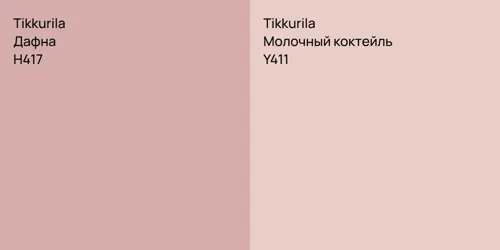 H417 Дафна vs Y411 Молочный коктейль