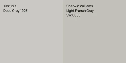 Deco Grey 1923 null vs SW 0055 Light French Gray