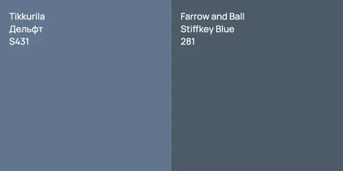 S431 Дельфт vs 281 Stiffkey Blue