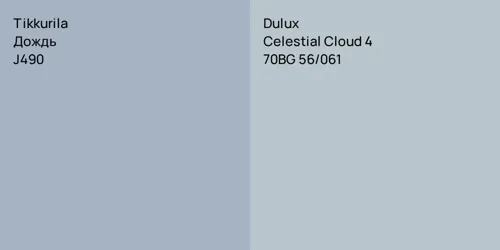 J490 Дождь vs 70BG 56/061 Celestial Cloud 4