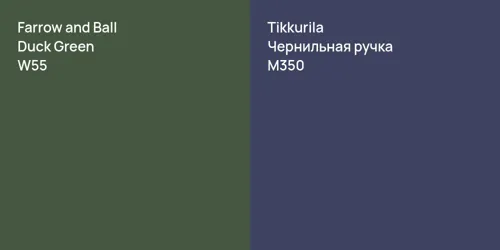 W55 Duck Green vs M350 Чернильная ручка