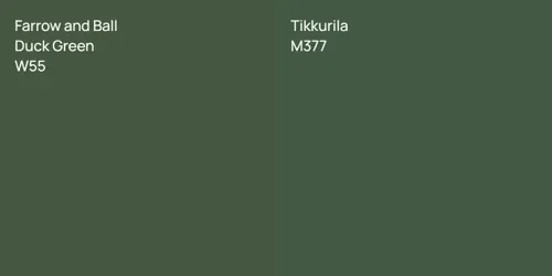 W55 Duck Green vs M377 