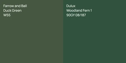 W55 Duck Green vs 90GY 08/187 Woodland Fern 1