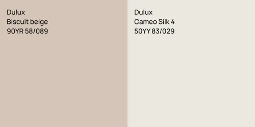 90YR 58/089 Biscuit beige vs 50YY 83/029 Cameo Silk 4