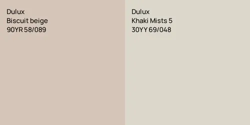 90YR 58/089 Biscuit beige vs 30YY 69/048 Khaki Mists 5
