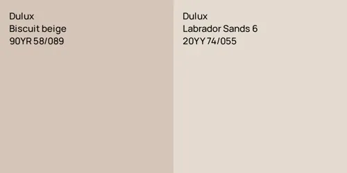 90YR 58/089 Biscuit beige vs 20YY 74/055 Labrador Sands 6