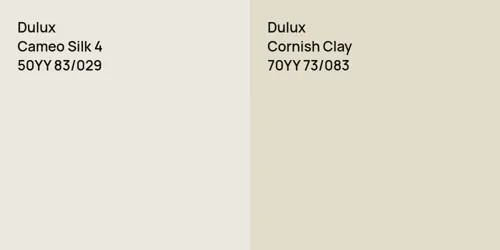 50YY 83/029 Cameo Silk 4 vs 70YY 73/083 Cornish Clay