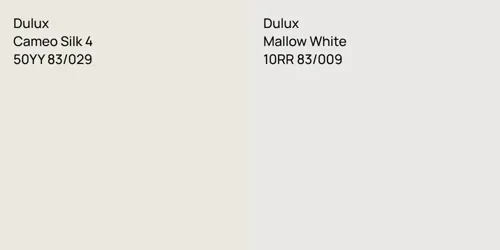 50YY 83/029 Cameo Silk 4 vs 10RR 83/009 Mallow White