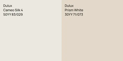 50YY 83/029 Cameo Silk 4 vs 30YY 71/073 Prism White