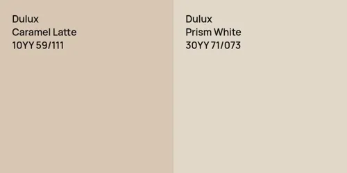 10YY 59/111 Caramel Latte vs 30YY 71/073 Prism White