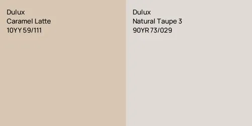 10YY 59/111 Caramel Latte vs 90YR 73/029 Natural Taupe 3