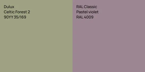 90YY 35/169 Celtic Forest 2 vs RAL 4009  Pastel violet