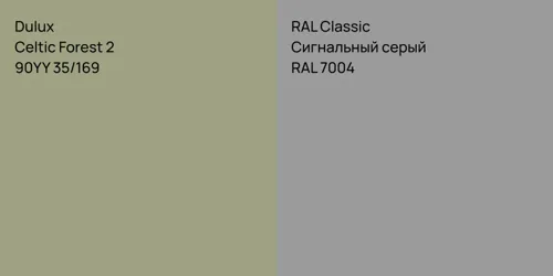 90YY 35/169 Celtic Forest 2 vs RAL 7004 Сигнальный серый