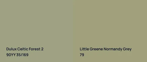 90YY 35/169 Celtic Forest 2 vs 79 Normandy Grey