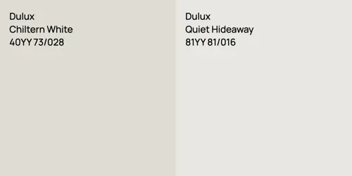 40YY 73/028 Chiltern White vs 81YY 81/016 Quiet Hideaway