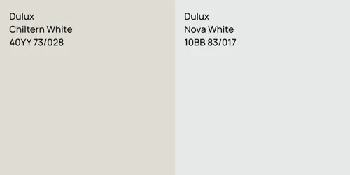 40YY 73/028 Chiltern White vs 10BB 83/017 Nova White