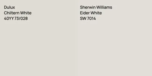 40YY 73/028 Chiltern White vs SW 7014 Eider White