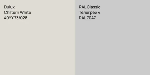 40YY 73/028 Chiltern White vs RAL 7047 Телегрей 4