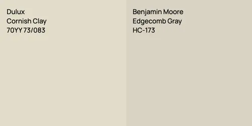 70YY 73/083 Cornish Clay vs HC-173 Edgecomb Gray