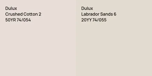 50YR 74/054 Crushed Cotton 2 vs 20YY 74/055 Labrador Sands 6