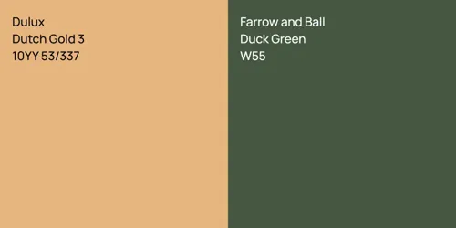 10YY 53/337 Dutch Gold 3 vs W55 Duck Green