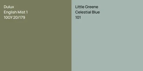 10GY 20/179 English Mist 1 vs 101 Celestial Blue