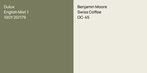 10GY 20/179 English Mist 1 vs OC-45 Swiss Coffee