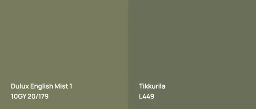 10GY 20/179 English Mist 1 vs L449 