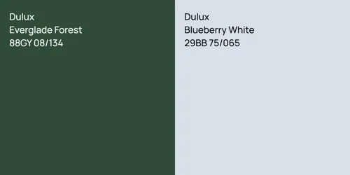 88GY 08/134 Everglade Forest vs 29BB 75/065 Blueberry White