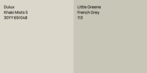 30YY 69/048 Khaki Mists 5 vs 113 French Grey