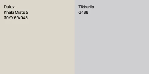 30YY 69/048 Khaki Mists 5 vs G488 