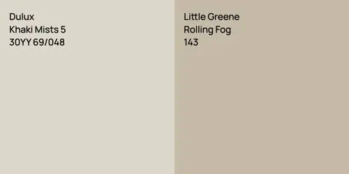 30YY 69/048 Khaki Mists 5 vs 143 Rolling Fog