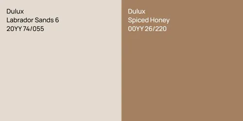 20YY 74/055 Labrador Sands 6 vs 00YY 26/220 Spiced Honey