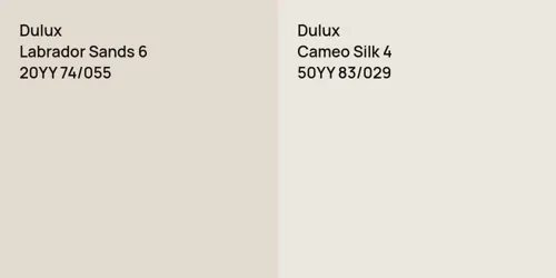 20YY 74/055 Labrador Sands 6 vs 50YY 83/029 Cameo Silk 4