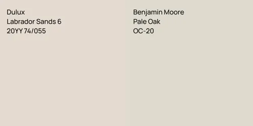 20YY 74/055 Labrador Sands 6 vs OC-20 Pale Oak