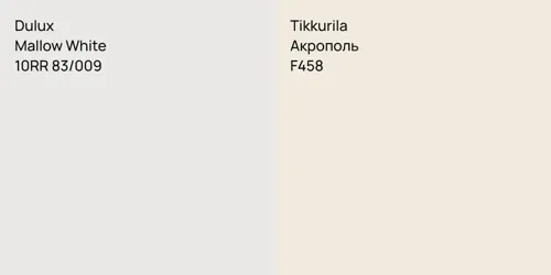 10RR 83/009 Mallow White vs F458 Акрополь