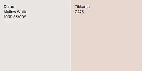 10RR 83/009 Mallow White vs G475 null