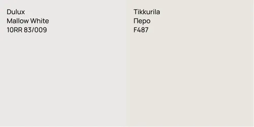 10RR 83/009 Mallow White vs F487 Перо