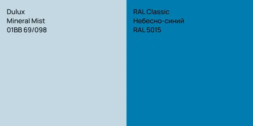 01BB 69/098 Mineral Mist vs RAL 5015 Небесно-синий