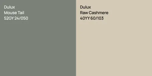 52GY 24/050 Mouse Tail vs 40YY 60/103 Raw Cashmere