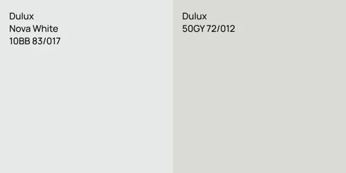 10BB 83/017 Nova White vs 50GY 72/012 null